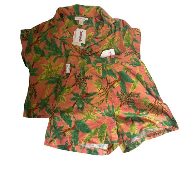 Tropical Shorts Button Down NWT Set - Picture 1 of 6